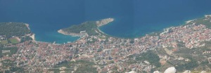 Makarska almost from a plane