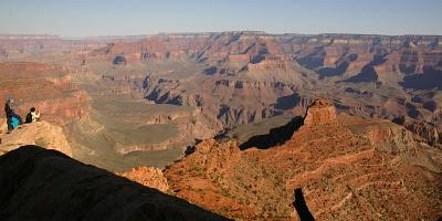 Morning on South Kaibab Point, rightward O'Neill Butte