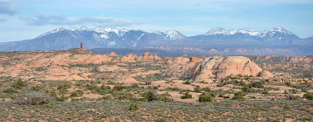 La Sal mountains from Arches NP