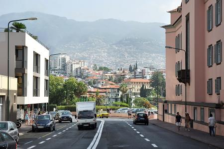 City of Funchal lies on the hill slopes