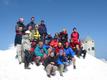 Almost complete team on the Triglav summit