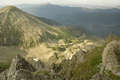 Výhled do Spálené doliny z vrcholu Baníkova